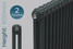 CT2-600-A-TH - Classic Anthracite 2 Column Radiator H600 X W812 CT2-600-A-TH - Classic Anthracite 2 Column Radiator H600 X W812